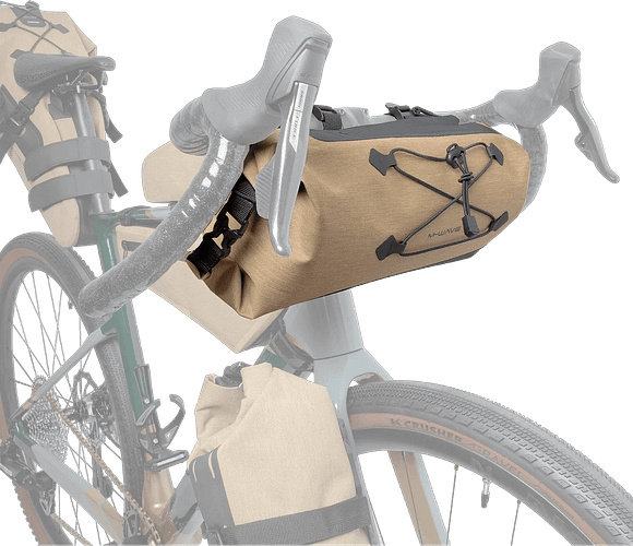 M-Wave Lenkertasche Rough Ride II Front L beige