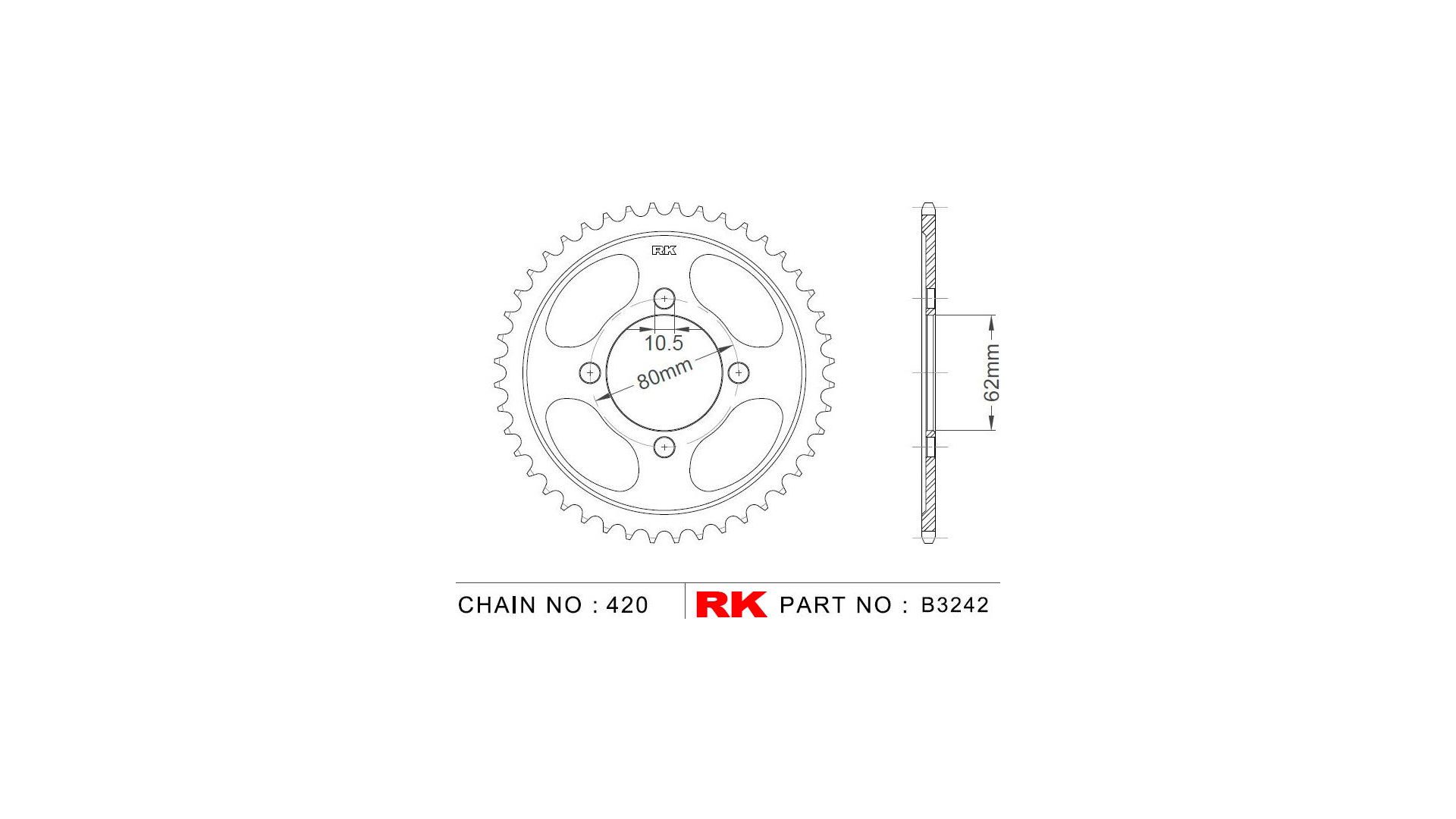 RK Kettenrad 3242 54 Zähne