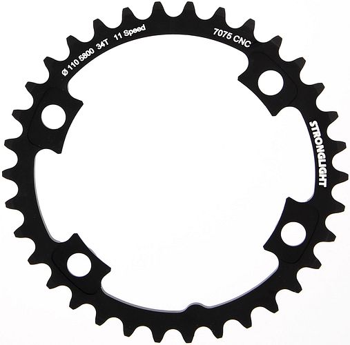 Stronglight Kettenblatt 34 Zähne 110 mm schwarz innen