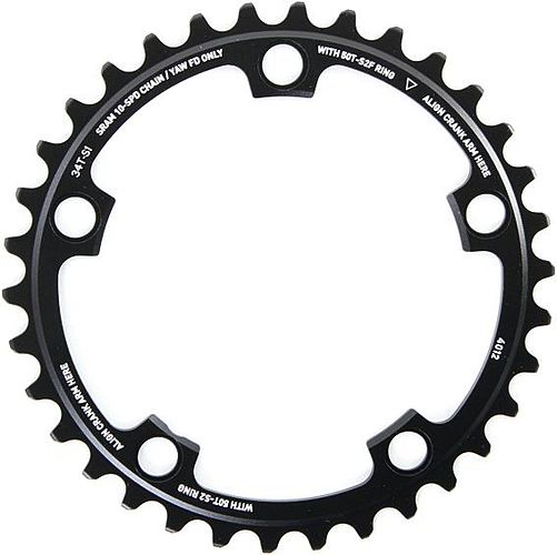SRAM Kettenblatt Road Double 34 Zähne schwarz X-Glide