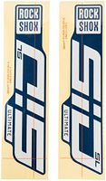 RockShox Dekor Set weiß glänzend für blaue Tauchrohre