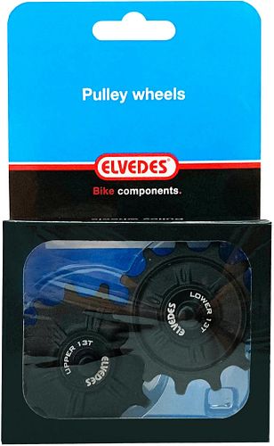 Elvedes Schaltrollen-Set 2x13 Zähne schwarz
