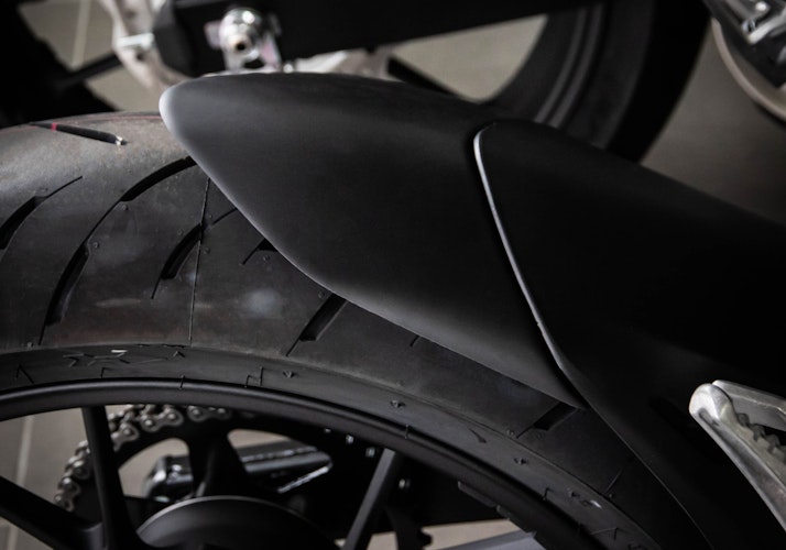 BODYSTYLE Hinterradabdeckungsverlängerung ABS Kunststoff schwarz-matt für HONDA CB125R, CB300R