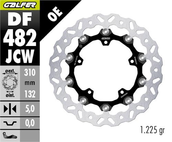 Galfer Bremsscheibe DF482 - Typ JCW - schwimmend