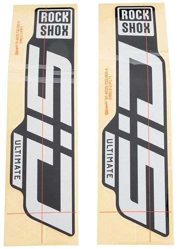 RockShox Dekor Set für weiß glänzende Tauchrohre