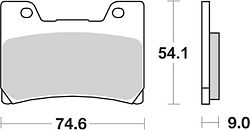 SBS Bremsbelag 645HF Street Ceramic
