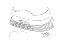 SHAD REFLECTOR SH46 RED [D1B465CAR]