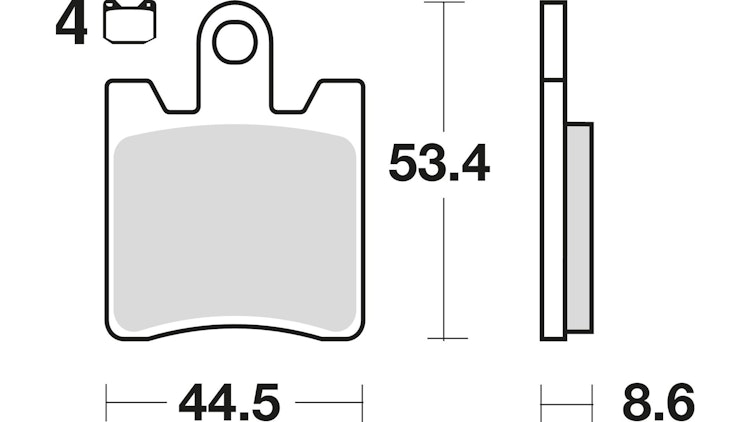 TRW Bremsbelag Typ SV Sintermetall mit ABE, Bremsbelag "MCB 706" Satz