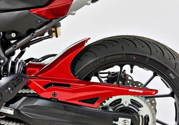 BODYSTYLE Sportsline Hinterradabdeckung ABS Kunststoff rot für YAMAHA Tracer 700 