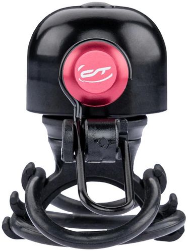 CONTEC Fahrrad-Klingel Diamond Bing schwarz rot