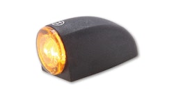 HIGHSIDER pro Proton Three LED Blinker Gehäuse Schwarz / Linse Rauchgrau (Paar), Vorn & Hinten