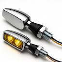 Vorschaubild HIGHSIDER pro Blaze LED Blinker Gehäuse Chrome / Linse Klar (Paar), Vorn & Hinten