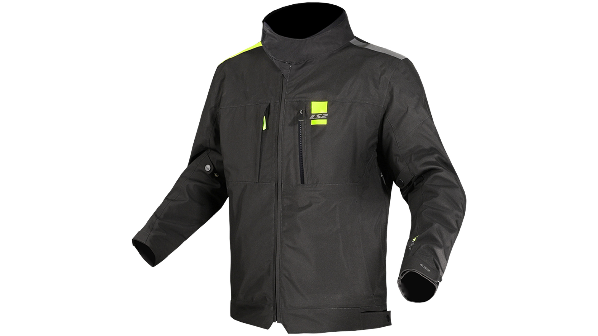 LS2 Titanium Jacke Schwarz / Neongelb Herren Gr.xxl
