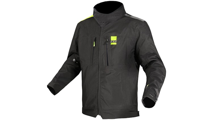 LS2 Titanium Jacke Schwarz / Neongelb Herren Gr.4xl