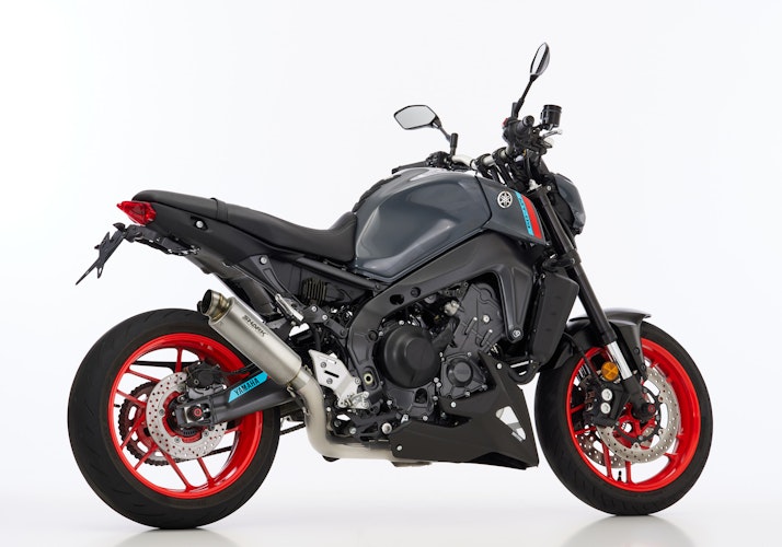 SHARK KOMPLETTANLAGE Titan silber SRC 4 für YAMAHA MT-09 / SP EURO5  