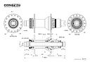 Vorschaubild CONTEC Hinterradnabe Core CL 32 Loch schwarz 8-/9-/10-/11-fach Shimano HG-M, MTB-Frei