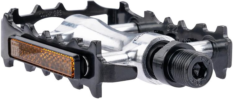 CONTEC Pedal Spinner MTB 9/16 Zoll silber/schwarz