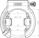 Vorschaubild ABUS Rahmenschloss GRANIT XPlus™ 6950 (Sonderanfertigung, XPlus™ Code erforderlich)
