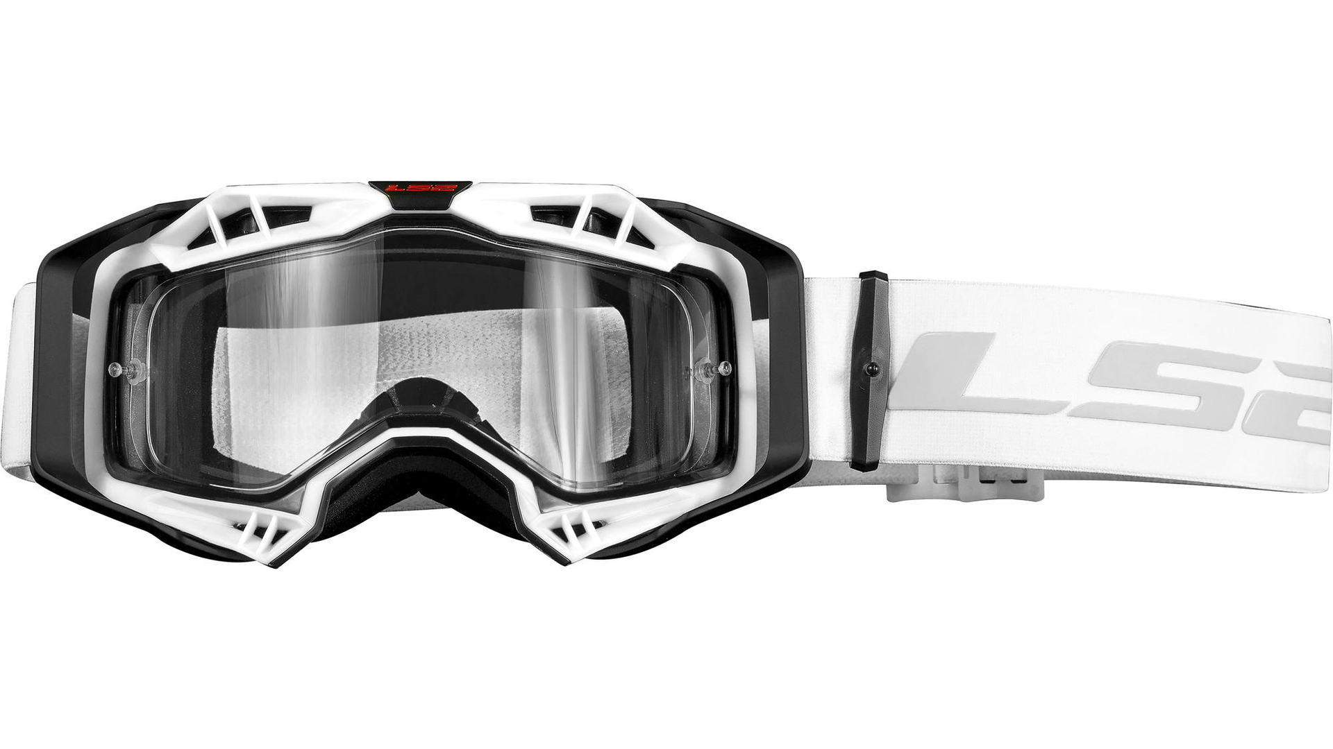 LS2 Crossbrille Aura Enduro – Schwarz/Weiß