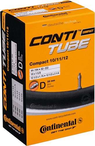 Continental Schlauch Compact 10/12 Zoll schwarz