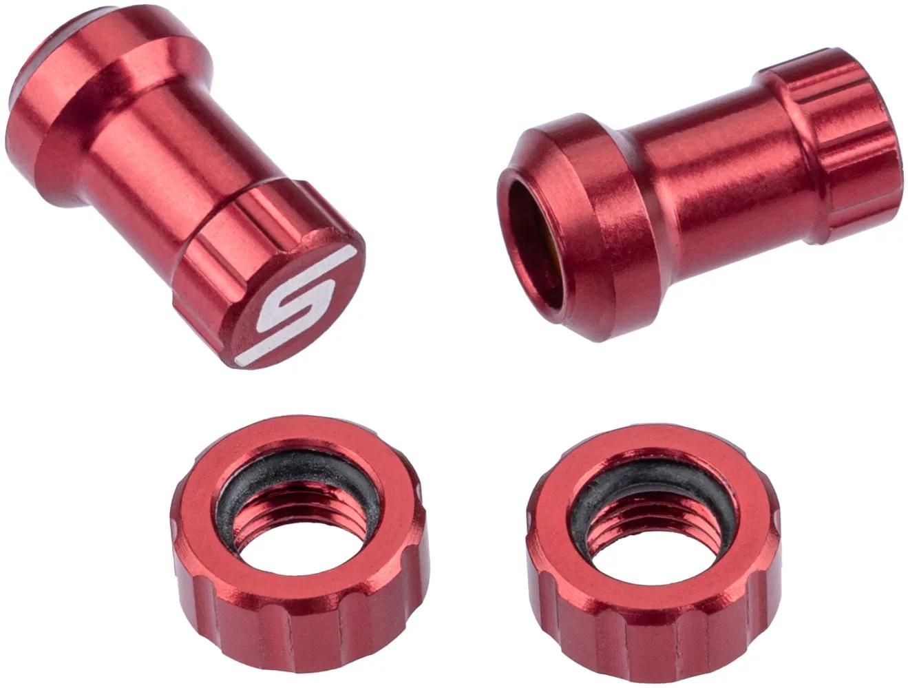 Stan's NoTubes Ventilkappe Tubeless Valve Color Kit rot