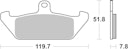 Vorschaubild SBS Bremsbelag 594HF Street Ceramic