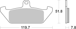 SBS Bremsbelag 594HF Street Ceramic