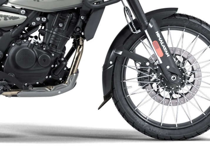 BODYSTYLE Kotflügelverlängerung vorne ABS Kunststoff schwarz-matt für ROYAL ENFIELD Himalayan 450 