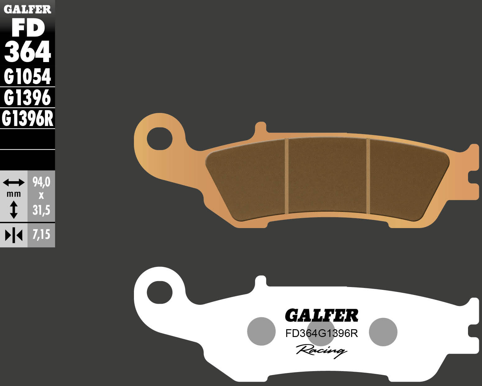 Galfer Bremsbelag FD364 - G1396R