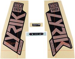 RockShox Dekor Set Signatur Series schwarz, rot für schwarze Tauchrohre