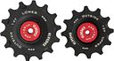 Vorschaubild Elvedes Schaltrollen-Set AXS 1x12 + 1x14 Zähne schwarz, rot