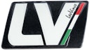 Vorschaubild LeoVince Plakette LV Racing Logo, hitzebeständig, Länge: 87, 8 mm, Breite: 53 mm, für LV-10 Carbon 206925R