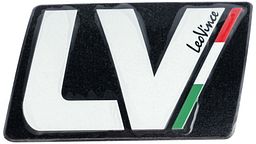 LeoVince Plakette LV Racing Logo, hitzebeständig, Länge: 87, 8 mm, Breite: 53 mm, für LV-10 Carbon 206925RZubehörbild