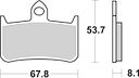 Vorschaubild SBS Bremsbelag 622HF Street Ceramic