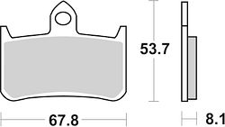SBS Bremsbelag 622HF Street Ceramic