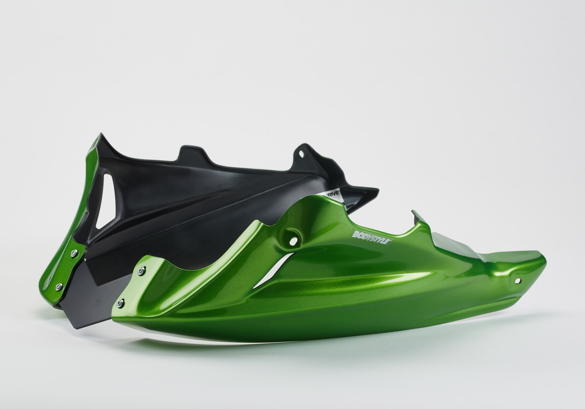 BODYSTYLE Sportsline Bugspoiler ABS Kunststoff grün für KAWASAKI Z750 