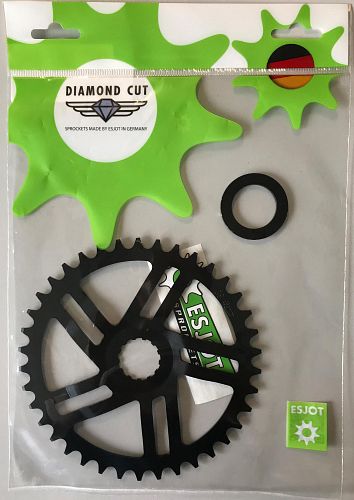 Esjot Kettenblatt 38 Zähne Direct Mount schwarz