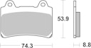 Vorschaubild SBS Bremsbelag 613DCC Road Racing Classic Dual Carbon