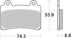 SBS Bremsbelag 613DCC Road Racing Classic Dual Carbon