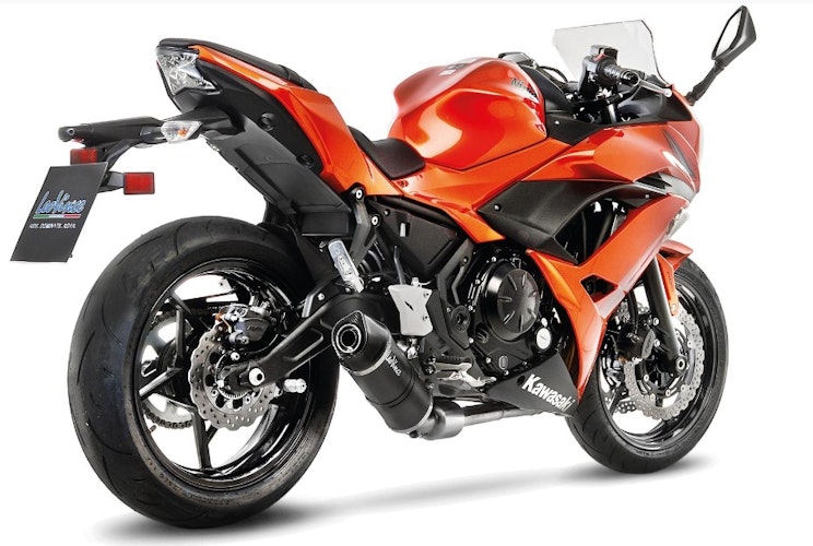 LeoVince Komplettanlage Carbon SBK LV ONE EVO 2/1 für KAWASAKI Z 650/NINJA 650 mit Katalysator