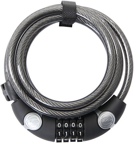 CONTEC Zahlen-Spiralkabelschloss EcoLoc 185 cm schwarz