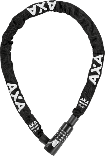 Axa Absolute Zahlen-Kettenschloss 90 cm schwarz