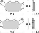 Vorschaubild SBS Bremsbelag 657HF Street Ceramic