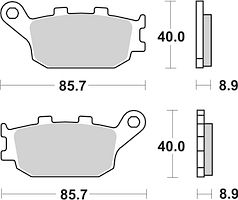 SBS Bremsbelag 657HF Street Ceramic
