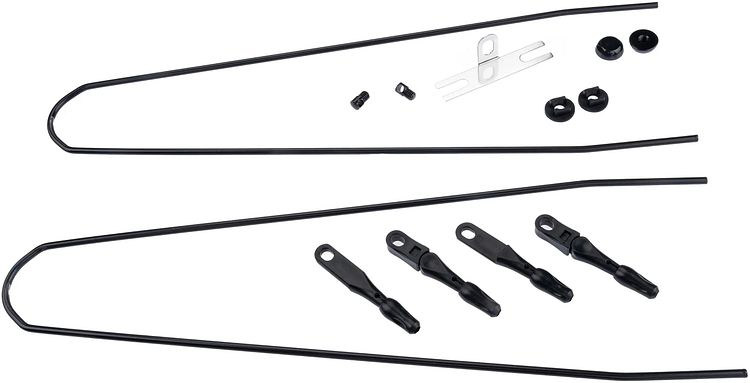 CONTEC Schutzblech-Set Splash Protect DLX 28 Zoll schwarz 28" - 48 mm breit