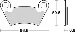 SBS Bremsbelag 800RSI Offroad Racing Sinter