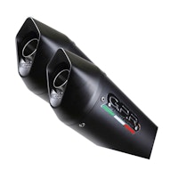 GPR Endschalldämpfer Suzuki Tl 1000 S 1997/03 Pair of EC-Approv. bolt-on Silencers Furore Nero