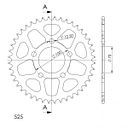 Vorschaubild Supersprox Alu-Kettenrad 525 44Z (Rot)
