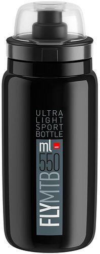 Elite Trinkflasche Fly MTB 550 ml schwarz/grau
