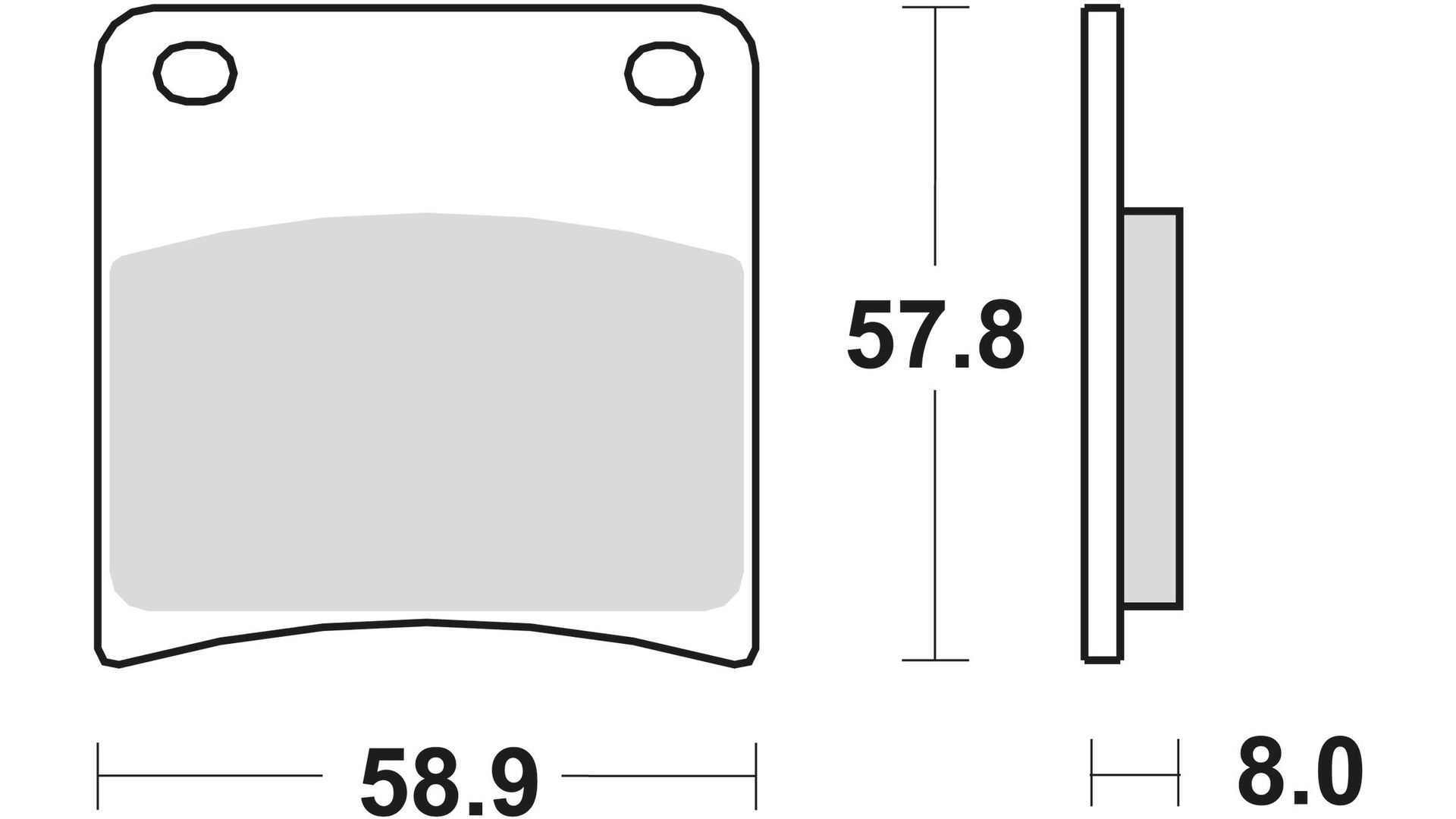 TRW Bremsbelag MCB 591 mit Zulassung